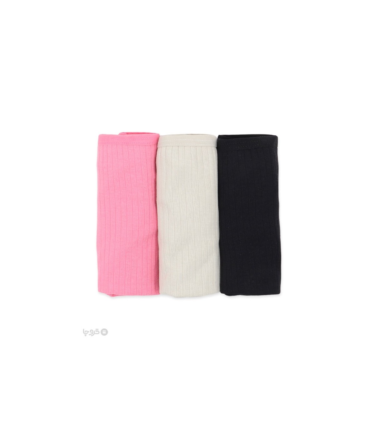 خرید عمده پک شورت زنانه اسلیپ نخی کبریتی Misspel میسپل کد 6100 میکس ساده - 4 بسته 3 عددی