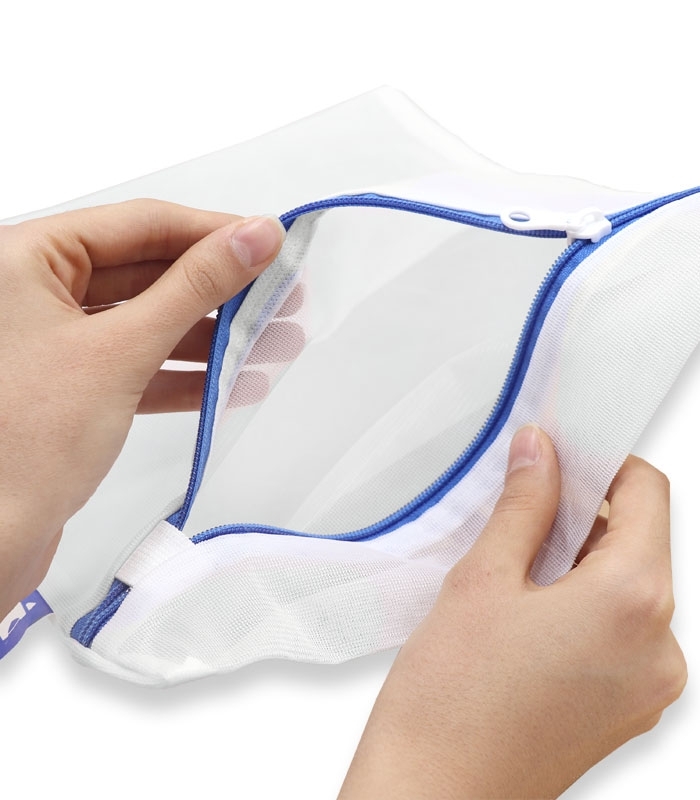 خرید عمده  پک کیسه محافظ لباسشویی کد 343 در سه سایز - بسته 3 عددی - بسته 12 عددی