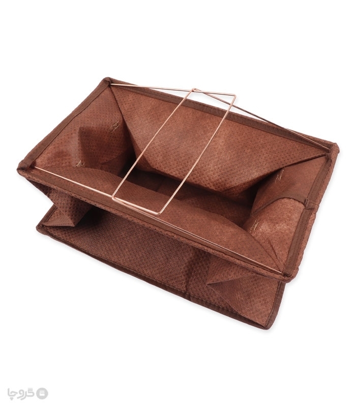 خرید عمده  باکس نظم دهنده شلوار استند دار کد 417 ابعاد 23×24×40 سانتی متر - بسته 12 عددی