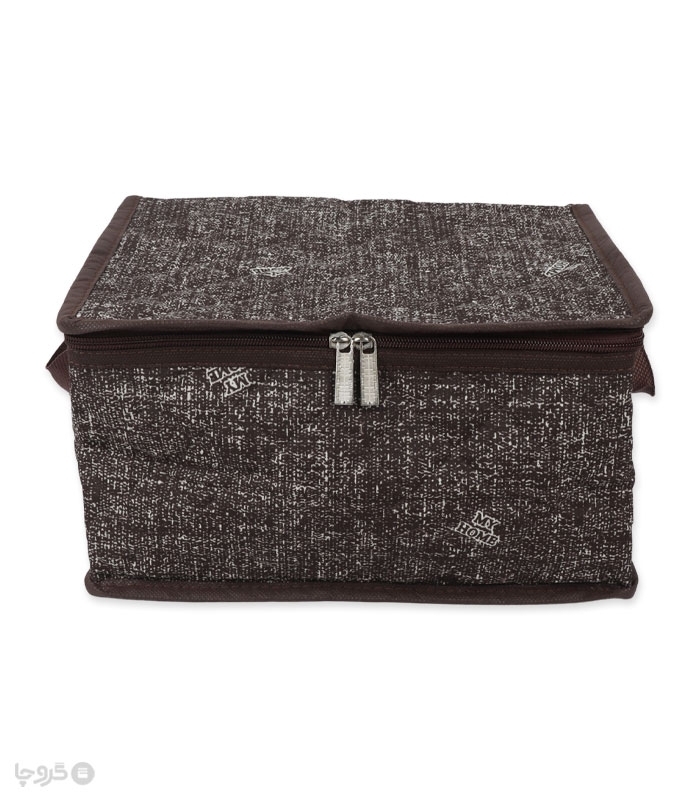 خرید عمده  بقچه ترگال زیپ دار کد 430 طرح My Home - بسته 12 عددی