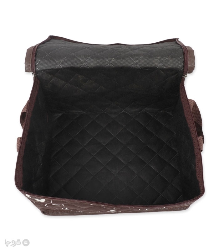 خرید عمده  بقچه ترگال زیپ دار کد 430 طرح هندسی - بسته 12 عددی