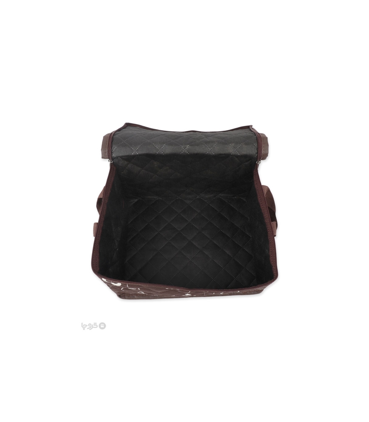 خرید عمده  بقچه ترگال زیپ دار کد 430 طرح هندسی - بسته 12 عددی