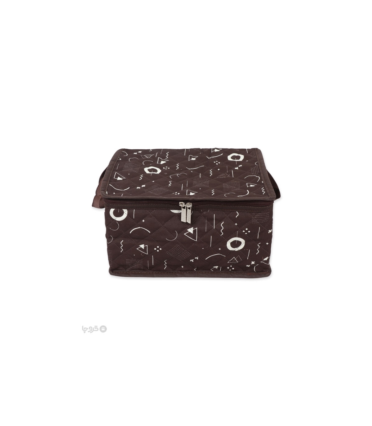 خرید عمده  بقچه ترگال زیپ دار کد 430 طرح هندسی - بسته 12 عددی