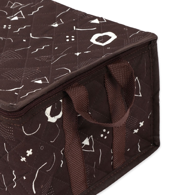 خرید عمده  بقچه ترگال زیپ دار کد 430 طرح هندسی - بسته 12 عددی