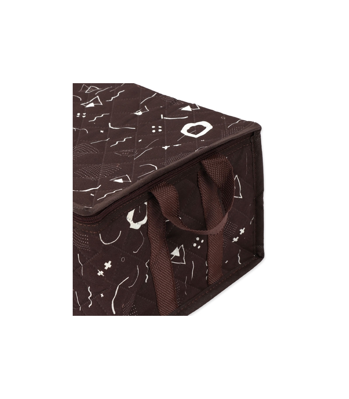 خرید عمده  بقچه ترگال زیپ دار کد 430 طرح هندسی - بسته 12 عددی