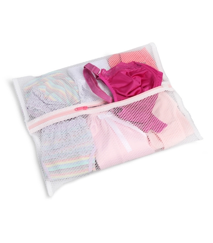 خرید عمده  توری محافظ لباسشویی کد 342 ابعاد 32 در 46 سانتی متر زیپ دار - بسته 12 عددی