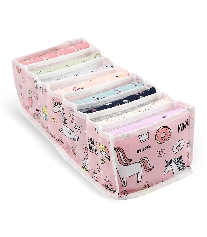 خرید عمده  نظم دهنده کشو کد 386 طرح تکشاخ ابعاد 11×14×34 سانتی متر - 8 جیب - بسته 12 عددی