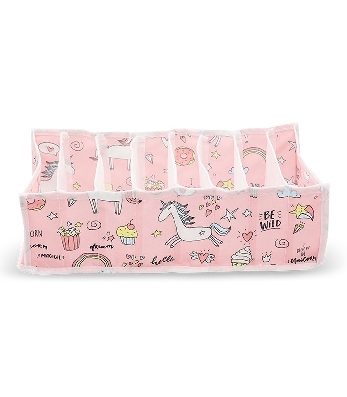 خرید عمده  نظم دهنده کشو کد 386 طرح تکشاخ ابعاد 11×14×34 سانتی متر - 8 جیب - بسته 12 عددی