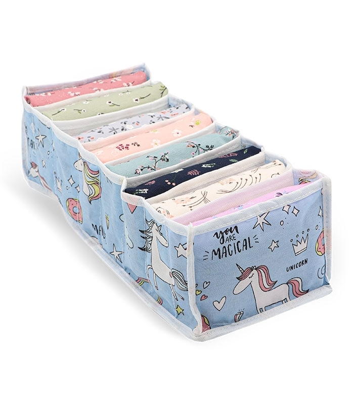 خرید عمده  نظم دهنده کشو کد 386 طرح تکشاخ ابعاد 11×14×34 سانتی متر - 8 جیب - بسته 12 عددی