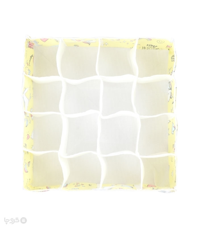 خرید عمده  نظم دهنده کشو طرح تکشاخ کد 411 ابعاد 10×30×30 سانتی متر - 16 جیب - بسته 12 عددی