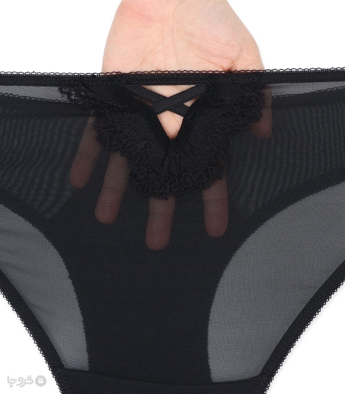 پک ست شورت و سوتین جلو باز شو کاپدار دانتل فنردار پشت ضربدری اما کد 4020 - بسته 5 عددی