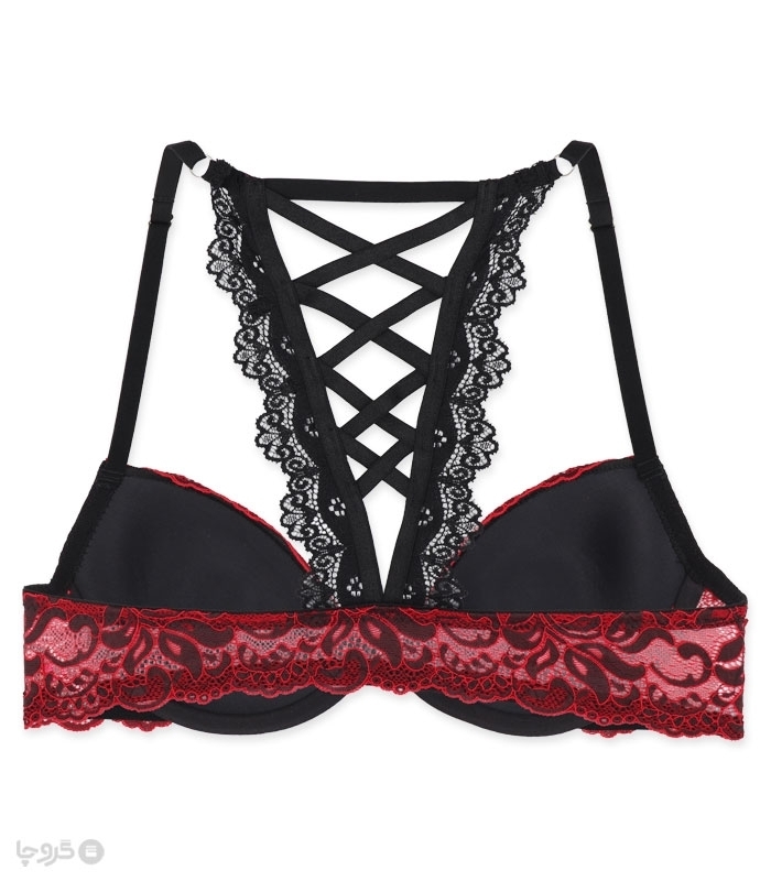 پک ست شورت و سوتین جلو باز شو کاپدار دانتل فنردار پشت ضربدری اما کد 4020 - بسته 5 عددی