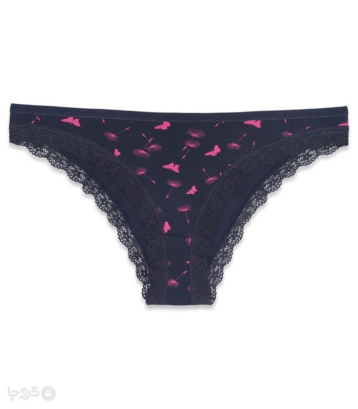 خرید عمده پک شورت زنانه اسلیپ نخ و گیپور Misspel میسپل کد 445 میکس طرح‌دار - بسته 12 عددی