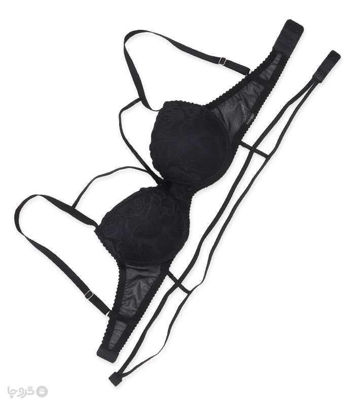 پک ست شورت و سوتین دکلته کاپدار فنردار تور و دانتل اما کد 3024 - بسته 5 عددی