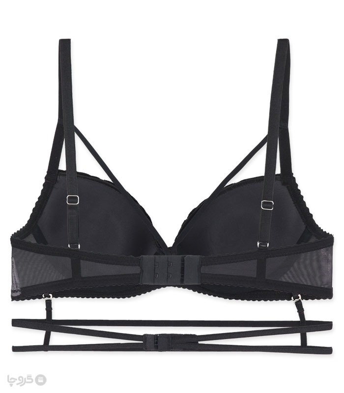 پک ست شورت و سوتین دکلته کاپدار فنردار تور و دانتل اما کد 3024 - بسته 5 عددی