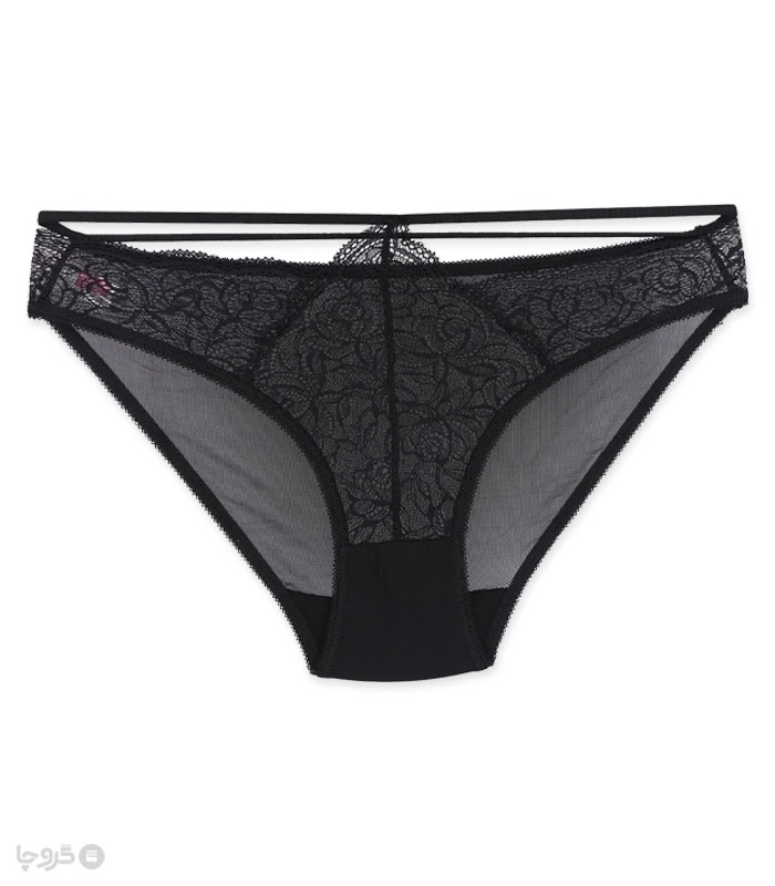 پک ست شورت و سوتین کاپدار تور و دانتل فنردار هارنس اما کد 3048 - بسته 5 عددی