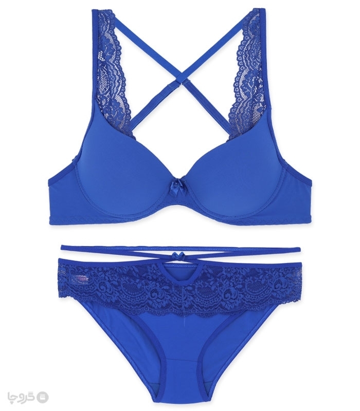 پک ست شورت و سوتین کاپدار جک دار دانتل فنردار اما کد 3028 - بسته 4 عددی