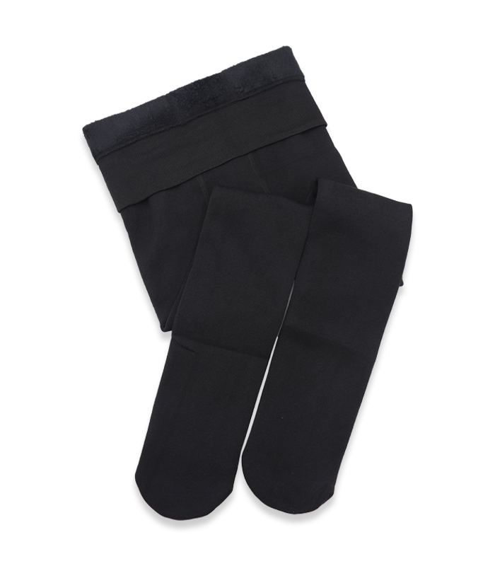 خرید عمده  پک جوراب شلواری تو کرکی ضخیم کد 5526 مشکی - بسته 12 عددی