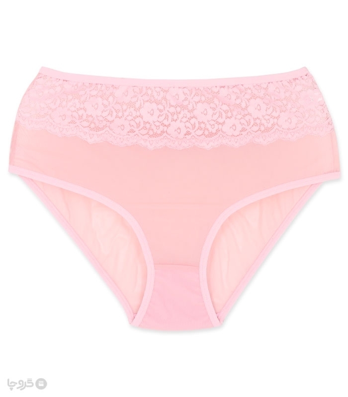 پک ست شورت و سوتین تور و گیپور فنردار ژوبین کد 7000 طرح گل - بسته 4 عددی