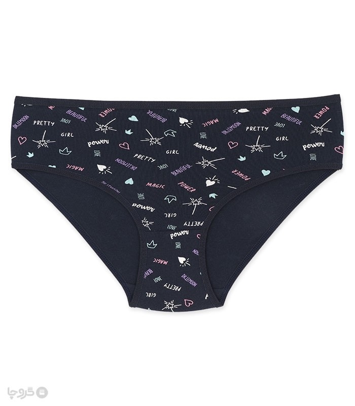 خرید عمده پک شورت زنانه اسلیپ نخی Misspel میسپل کد 446 میکس طرح‌دار - بسته 12 عددی