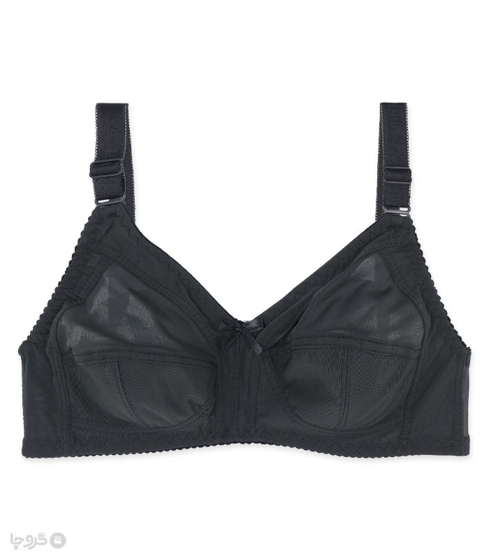 خرید عمده پک سوتین مینی مایزر سه تکه توری بدون فنر ژوبین کد 2055 - بسته 4 عددی