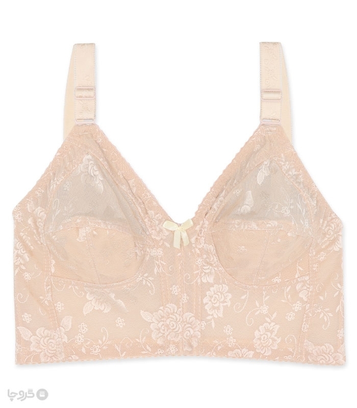 پک سوتین نیمه بلند توری کش پهن بدون فنر ژوبین کد 1055 - بسته 4 عددی