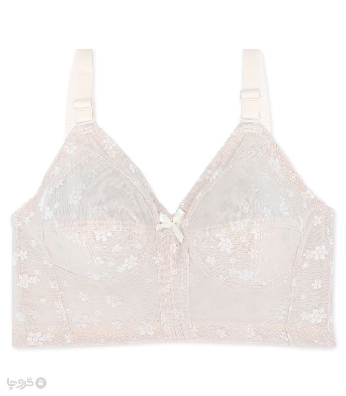 پک سوتین نیمه بلند توری کش پهن بدون فنر ژوبین کد 1055 - بسته 4 عددی