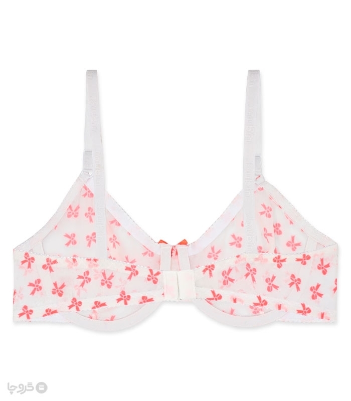 پک ست شورت و سوتین توری فنردار ژوبین کد 1404 طرح پاپیون مخمل - بسته 4 عددی