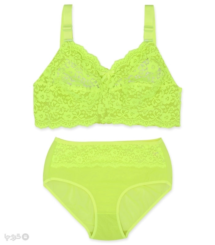 پک ست شورت و سوتین مینی مایزر گیپور بدون فنر ژوبین کد 2034 - بسته 4 عددی