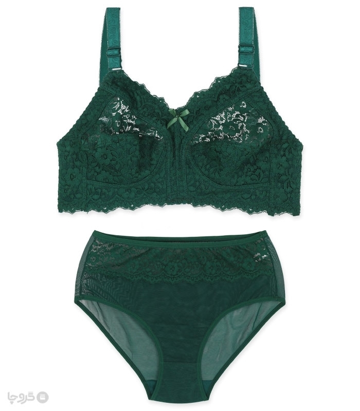 پک ست شورت و سوتین مینی مایزر گیپور بدون فنر ژوبین کد 2034 - بسته 4 عددی