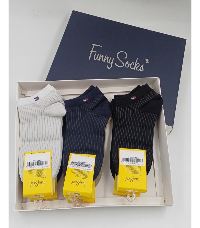 خرید عمده پک جوراب مچی مردانه Funny Socks فانی ساکس کد 85109 - جعبه 12 عددی