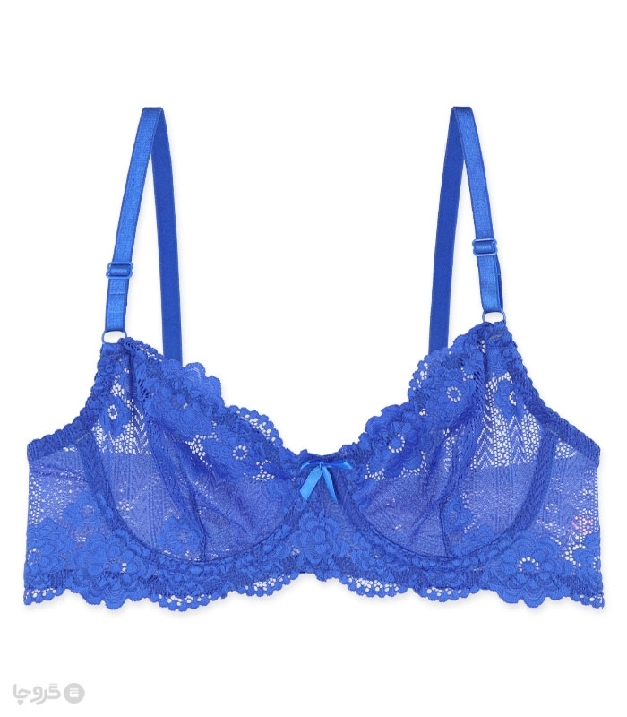 پک ست شورت و سوتین تور و گیپور فنردار ژوبین کد 111 - بسته 4 عددی