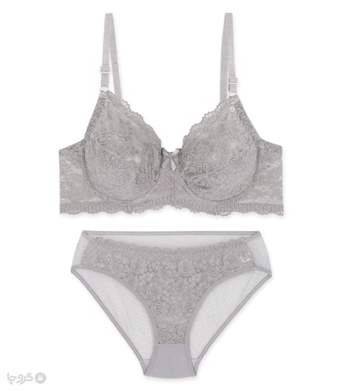 پک ست شورت و سوتین دانتل فنردار ژوبین کد 115  - بسته 4 عددی