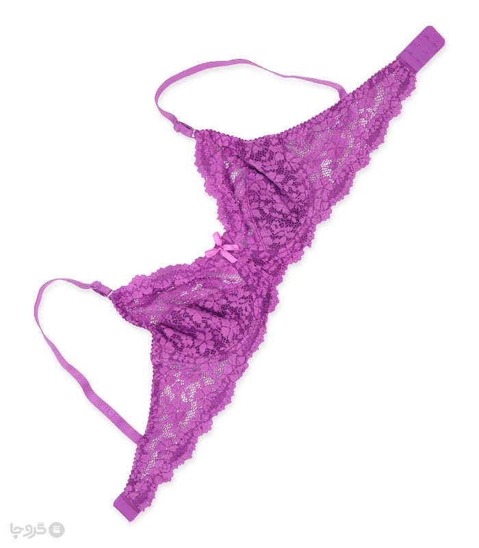 پک ست شورت و سوتین توری فنردار ژوبین کد 125 طرح گلدوزی - بسته 4 عددی