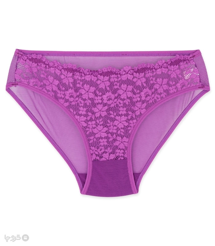 پک ست شورت و سوتین توری فنردار ژوبین کد 125 طرح گلدوزی - بسته 4 عددی