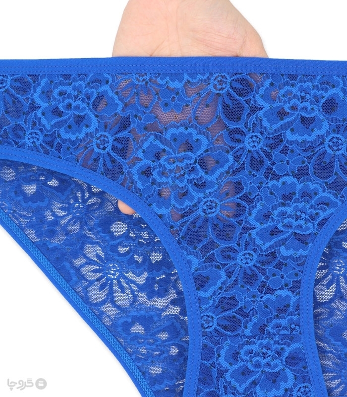 خرید عمده پک ست شورت و سوتین توری فنردار ژوبین کد 203 طرح گل و خالخالی - بسته 4 عددی