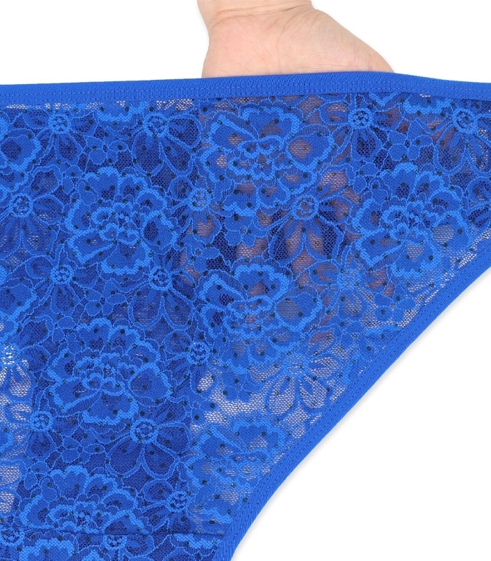 خرید عمده پک ست شورت و سوتین توری فنردار ژوبین کد 203 طرح گل و خالخالی - بسته 4 عددی