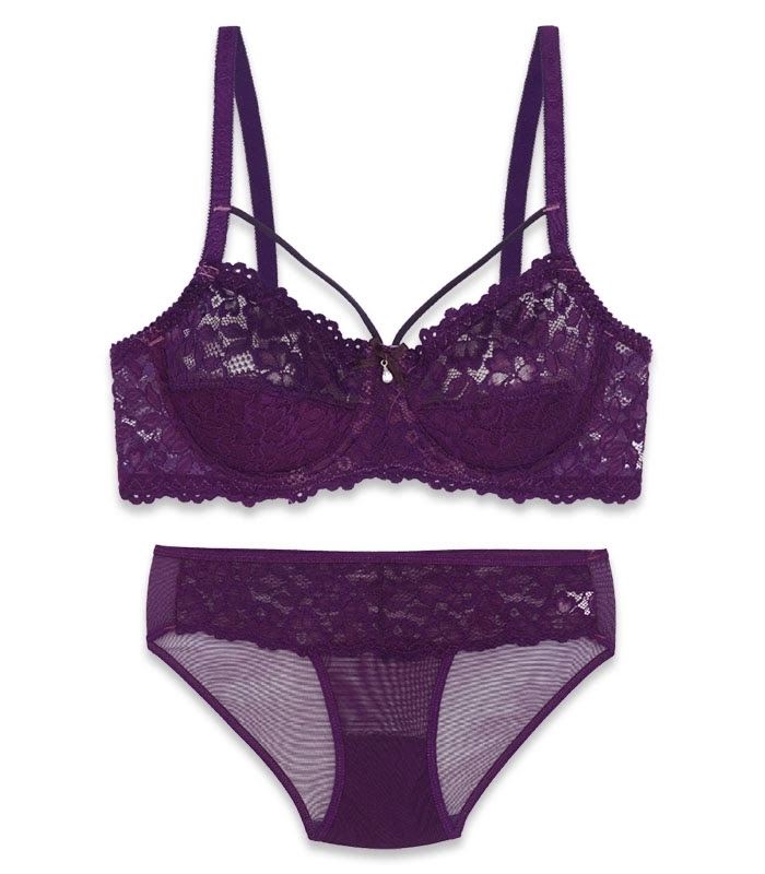 پک ست شورت و سوتین دانتل فنردار هارنس ژوبین کد 711 - بسته 4 عددی