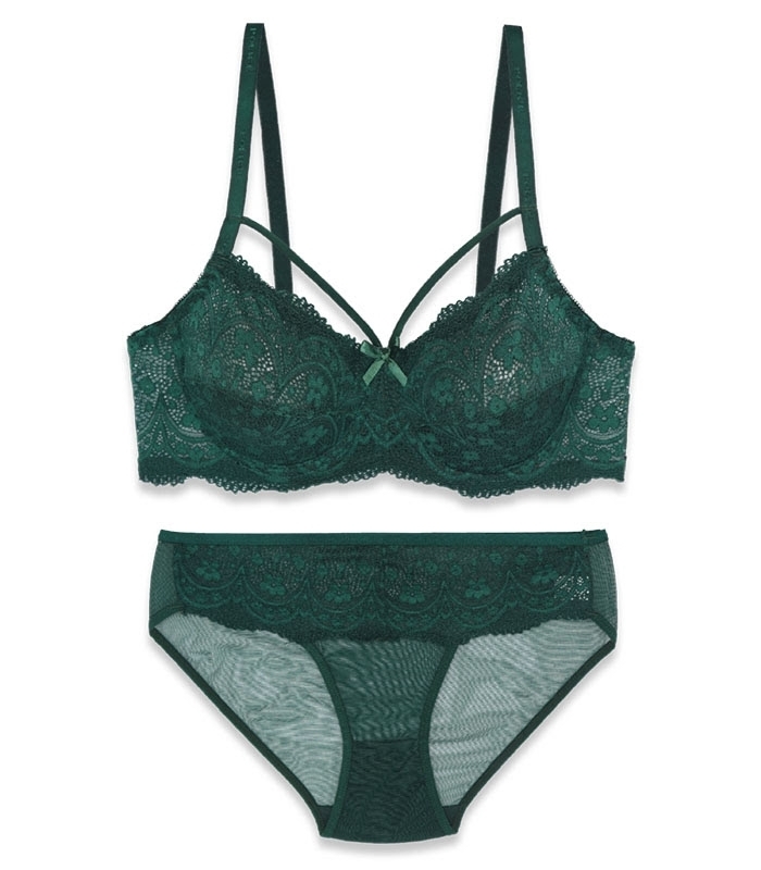 پک ست شورت و سوتین دانتل فنردار هارنس ژوبین کد 711 - بسته 4 عددی