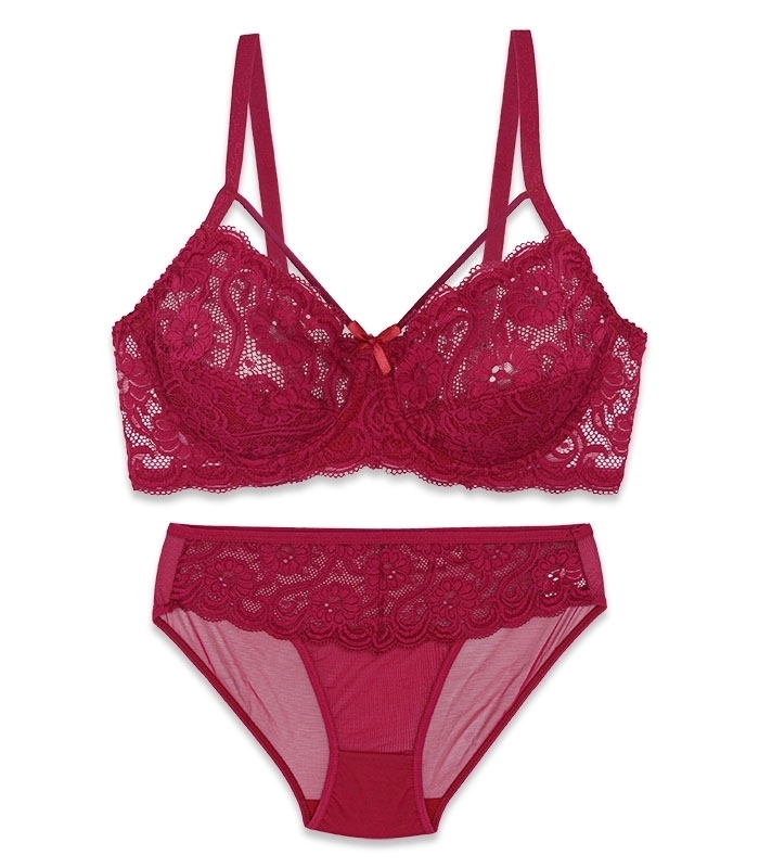 پک ست شورت و سوتین دانتل فنردار هارنس ژوبین کد 711 - بسته 4 عددی