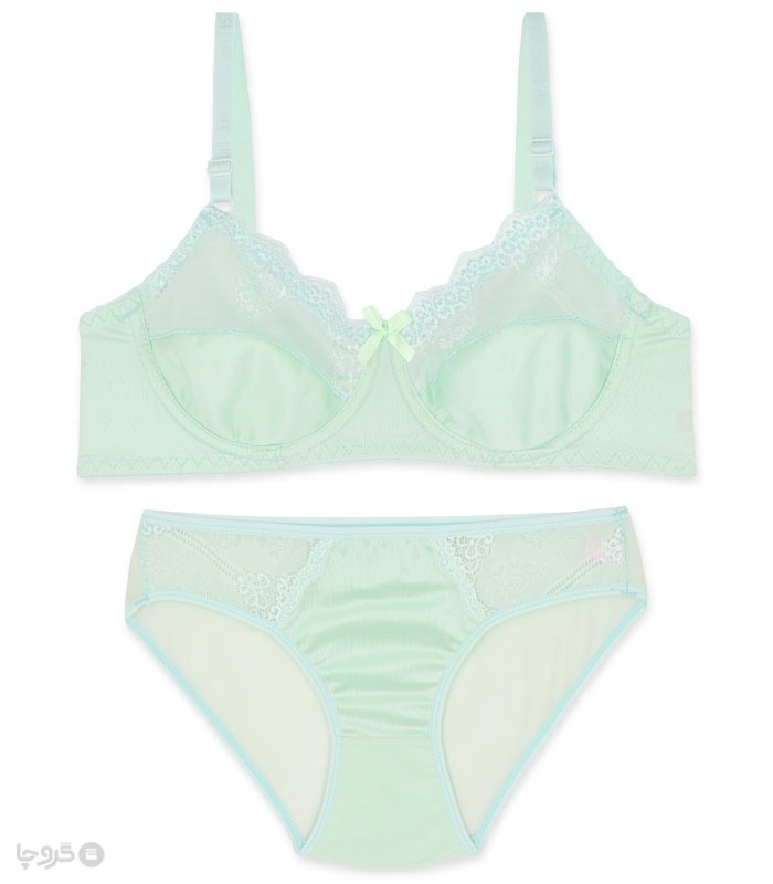 پک ست شورت و سوتین استرچ و دانتل فنردار ژوبین کد 888  - بسته 4 عددی