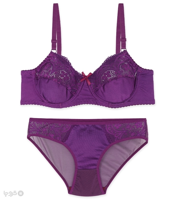 پک ست شورت و سوتین استرچ و دانتل فنردار ژوبین کد 888  - بسته 4 عددی