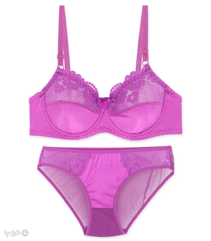 پک ست شورت و سوتین استرچ و دانتل فنردار ژوبین کد 888  - بسته 4 عددی