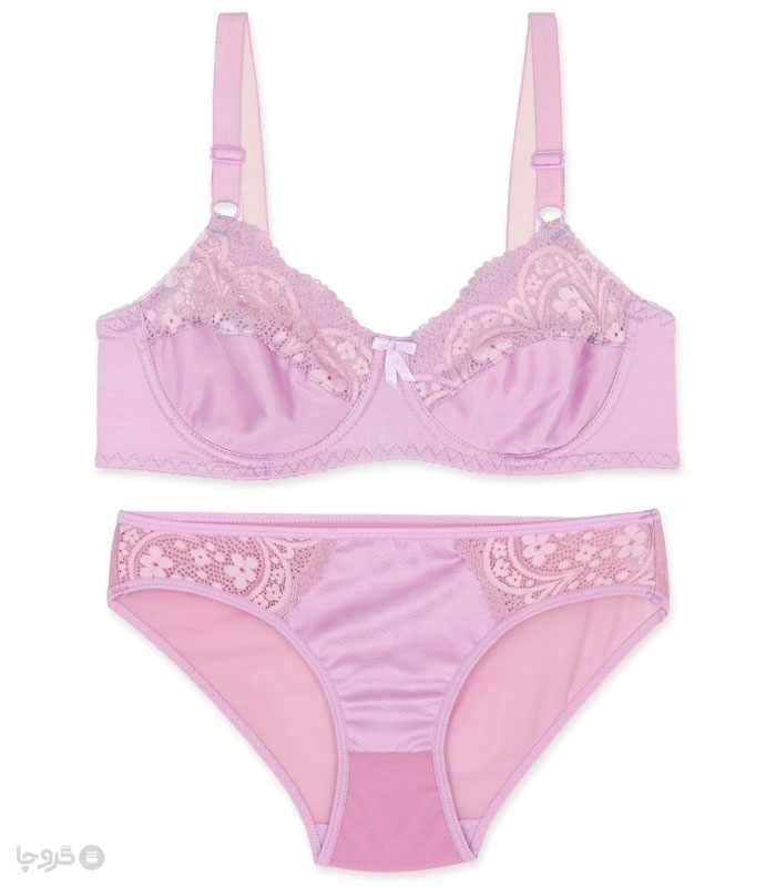 پک ست شورت و سوتین استرچ و دانتل فنردار ژوبین کد 888  - بسته 4 عددی