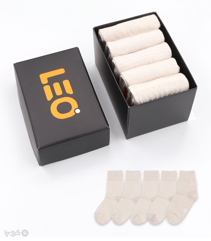 خرید عمده پک جوراب نیم ساق زنانه Leo لئو کد 508 - 2 جعبه 5 عددی