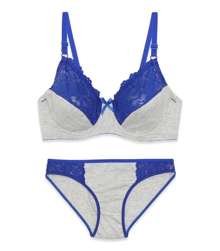 پک ست شورت و سوتین گیپور فنردار ژوبین کد 1088 - بسته 4 عددی