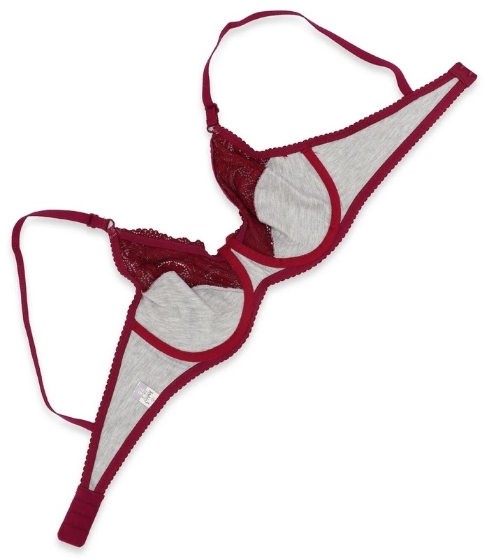 پک ست شورت و سوتین گیپور فنردار ژوبین کد 1088 - بسته 4 عددی