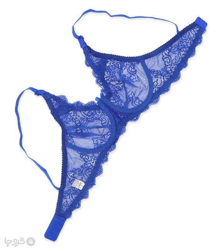 پک ست شورت و سوتین گیپور فنردار ژوبین کد 1166 - بسته 4 عددی