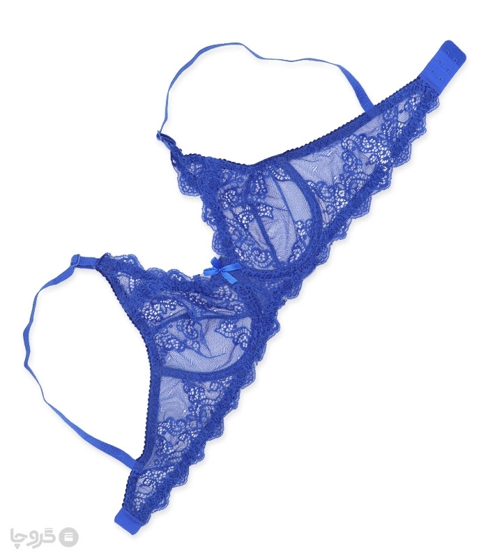 پک ست شورت و سوتین گیپور فنردار ژوبین کد 1166 - بسته 4 عددی