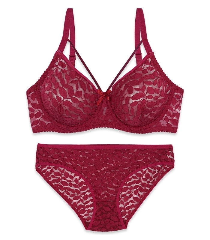 پک ست شورت و سوتین گیپور فنردار ژوبین کد 1369 - بسته 4 عددی